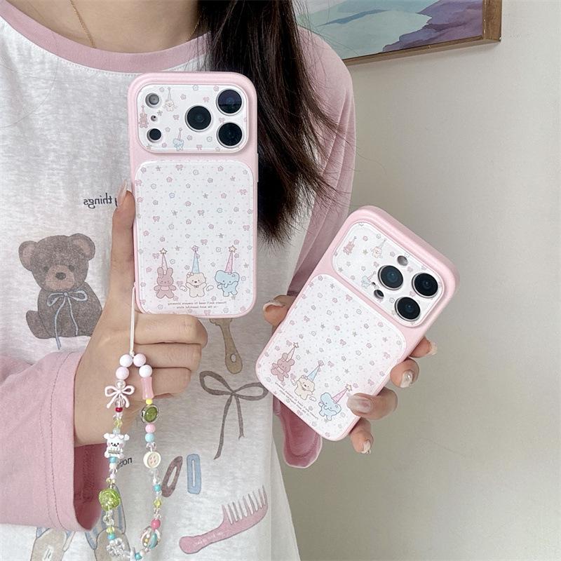 Floral Animal Chain Phone Case for iPhone 17/16 Pro Max/15/14