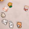 Acrylic Dog Pin Badge Bear Bear Bunny Lapel Pins Cartoons Bunny Brooches  Men