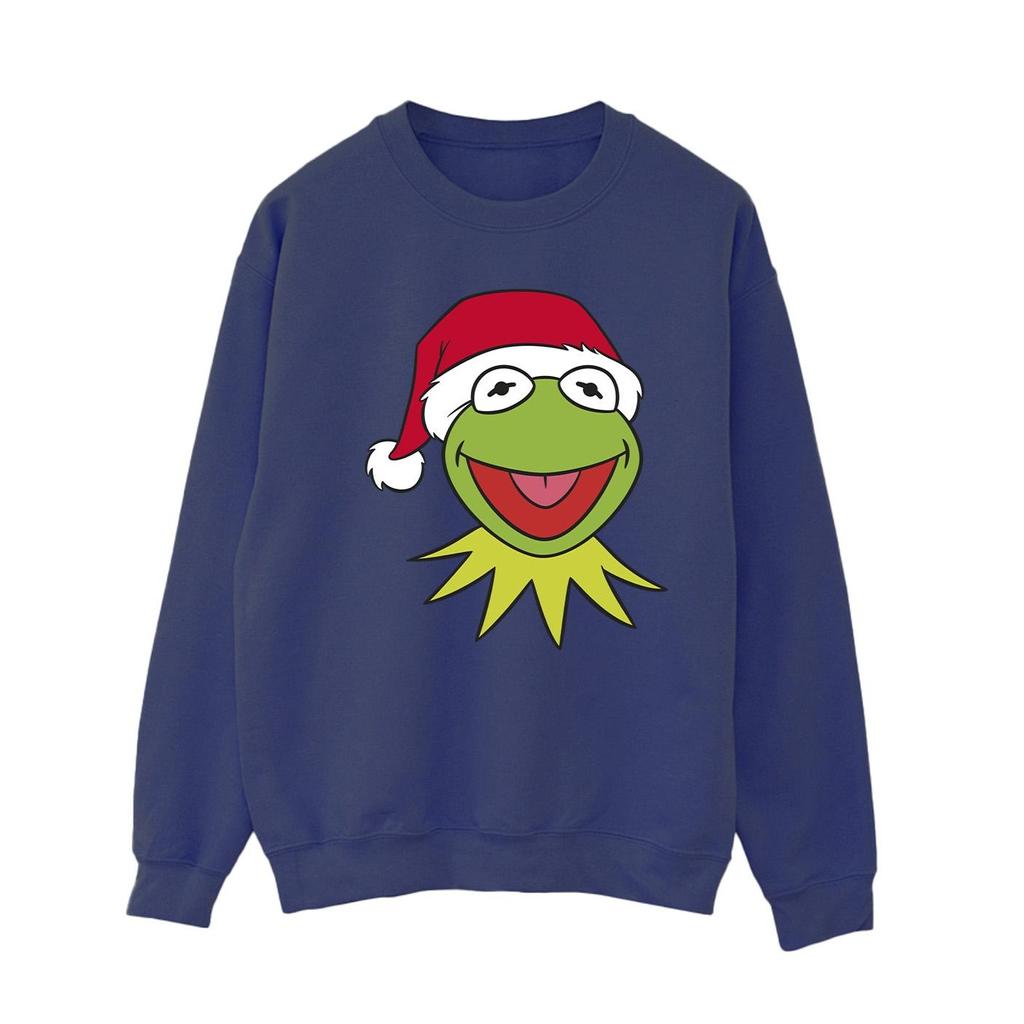 Disney Damen/Damen Muppets Kermit Weihnachten Kopf Sweatshirt