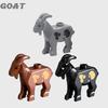 MOC Medieval Castle Orc Soldiers Figures Wolf Chariot Mount Knights King Warrior Elephant Goat Building Blocks Bricks Toys Gifts