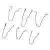 6Pcs Metal Headlight Bulb Spring Clips For H1 H3 H4 H7 Car Headlamp Light Bulb Retainer Spring Clips Buckles