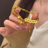 Meier Golden Five Emperors Ancient Method Gourd Twist Bracelet Chinoiserieretroniche Style Girlfriend Bracelet