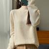 Damen Kaschmirpullover Qinghe Kaschmir 30% Kaschmir 70% Wolle Herbst und Winter Pullover Warm und Modisch