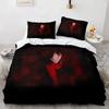 Death Note Bettwäsche Set Einzelbett Twin Full Queen King Size Bettset Erwachsene Kinder Schlafzimmer Bettbezug Sets 3D Druck Anime Death Note A