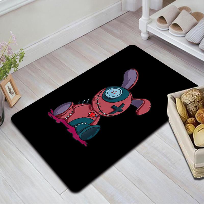 Patchwork Rabbit Doll Rug Floor Mat for Living Room or Bedroom Soft and Comfortable Carpet a Gift for Birthday and Holiday.ZFF0913331