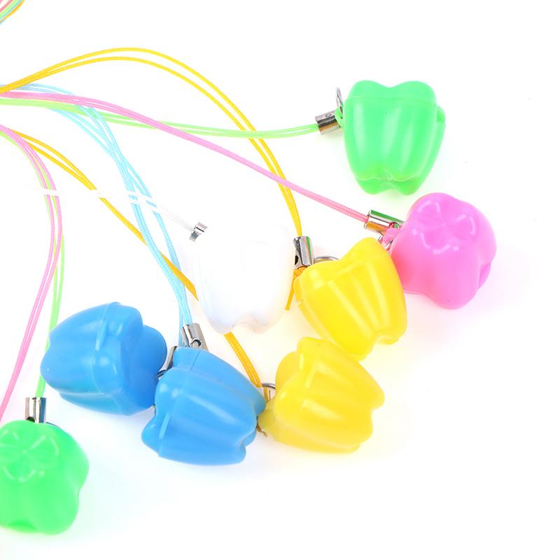 10Pcs Colorful Baby Kids Tooth Storage Box Organizer Milk Teeth Keepsake Holder