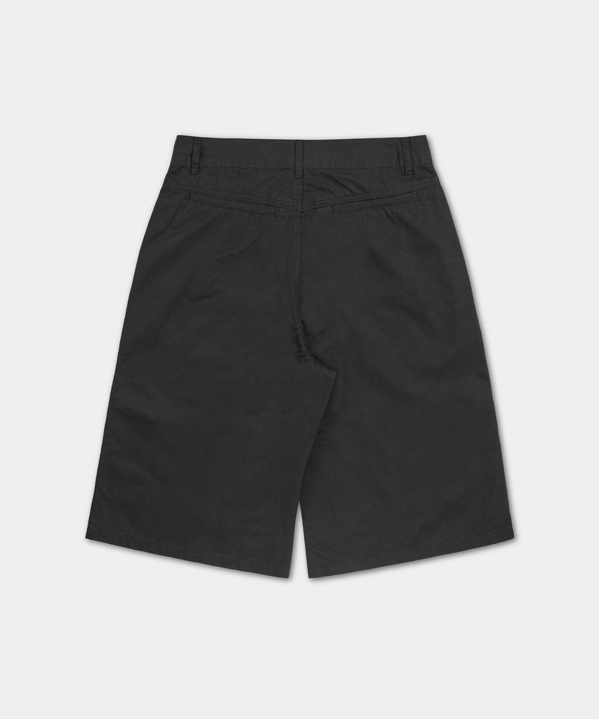 EXCONTAINER Parachute Cotton Bermuda Pants (Black)