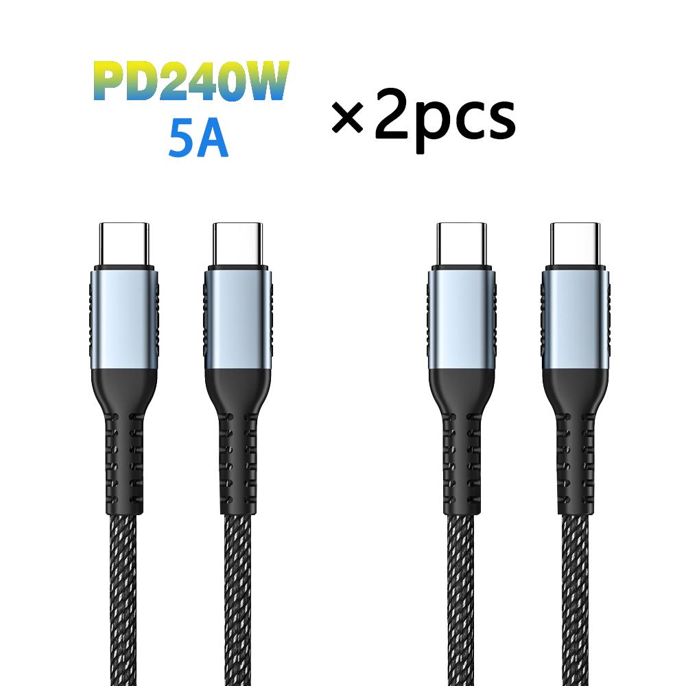 UGOURD PD240W Ultrasnelle Oplaadkabel Type Usb C 100W type c Oplaadkabel voor 15 MacBook Pro Met E-Marker chip