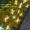 Garden Light for Path Lawn Yard Landscape Decor Light 1pc Solar Powered Butterfly Fiber Optic Light Waterproof Butterfly