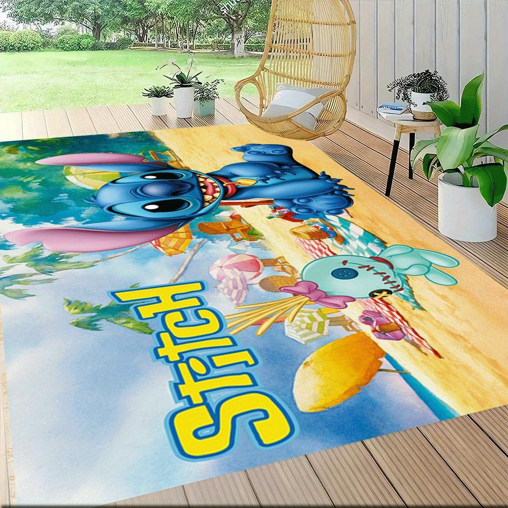 1pc Lilo-and-Stitch-(9)_01 Carpet Area Rug, Bedroom, and Playroom Durable, Stain-Resistant, and Easy To Clean, Living Room