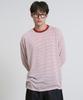 Ousa Color Block Stripe Round Long Sleeve T-Shirt (2 Colors)