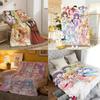 Anime I-Is T-the O-Order A-a R-Rabbit Throw Soft Cozy Flannel Throw Blanket for Sofa Bedroom and More
