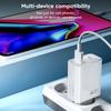 USB Charger GaN Fast Charging QC3.0 USB C Type C Cable Mobile Phone Charger Adapters For iPhone  Samsung Xiaomi EU/US Plug
