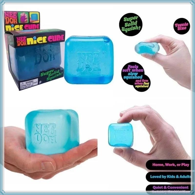 Needoh Nice Cube Sensory Stress Reliever Fidget Tool For Anxiety & Focus Desk Sensory Cube For Adults & Kids