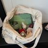 Cord-Tragetasche Damen-Arbeitstasche Große Kapazität Schultertasche