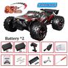 1:Carro RC Super Brushless 1:16 85KM/H com Escova 50KM/H 4x4 Off Road Controle Remoto Alta Velocidade Drift Racing Caminhão Brinquedo Crianças Adultos 4WD