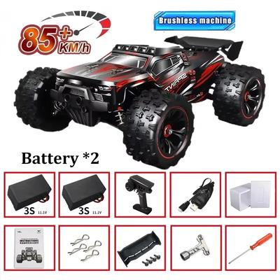 1:16 Scale 85KM/H Super Brushless 50KM/H Brushed RC Car 4x4 Off Road Remote Control High Speed Drift Racing Truck Toy Kids Adults 4WD