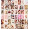 TracyArt Coquette Room Decor - Pink Wall Decor, Posters for Room Decor Aesthetic, Unframed 48 Pcs 4" X 6"