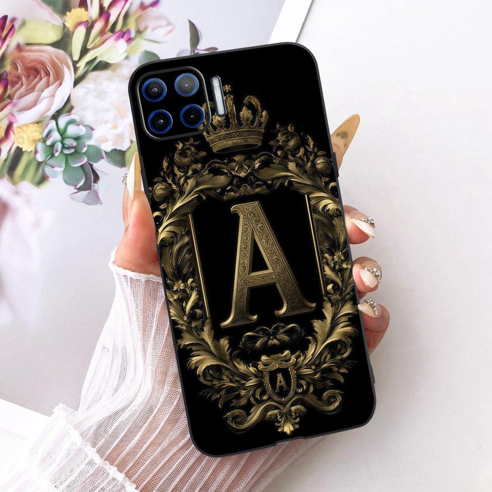 For Motorola Moto G 5G Plus Case Cover Silicone Luxury Crown A-Z Letters 2D Flat Pattern Soft Casing XT2075 XT2075-2 XT2075-3