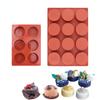 6/12 Holes Mold Heat Resistance Cylinder Silicone Cookie Moulds Chocolate Cover Cookie Mold For Muffin Cupcake Pudding 0064