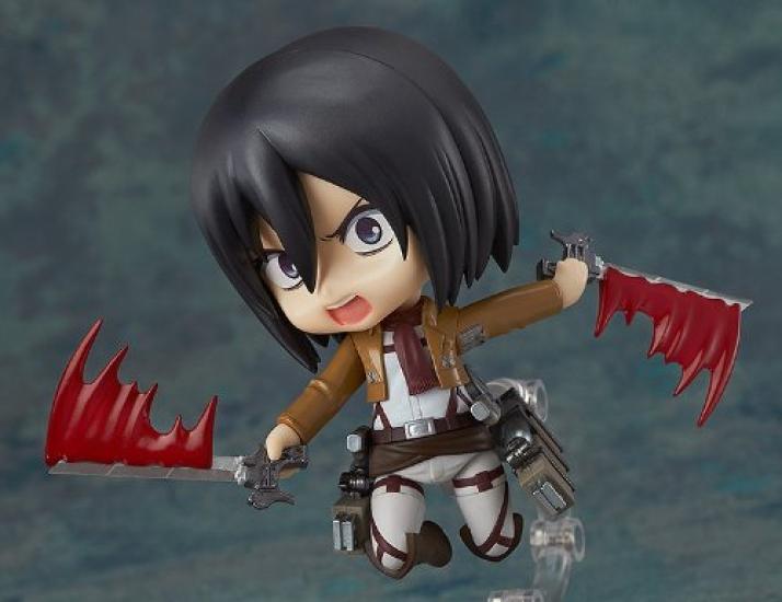 Figurine mobile peinte Nendoroid Attack on Titan Mikasa Ackerman Revente secondaire ABS et PVC non à l'échelle