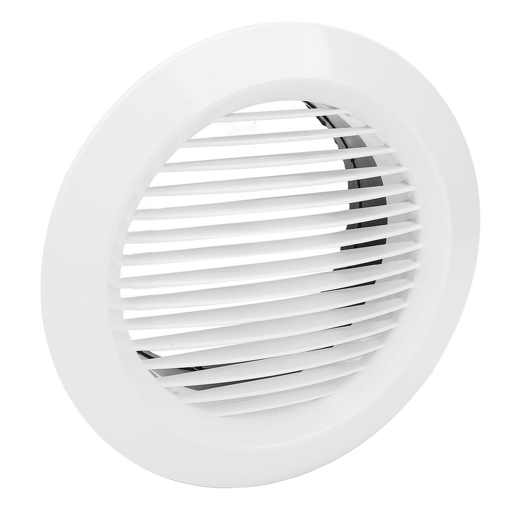 Round Air Vent Louver 150mm ABS Straight Blade Detachable Exhaust Bathroom Vent Cover for Office