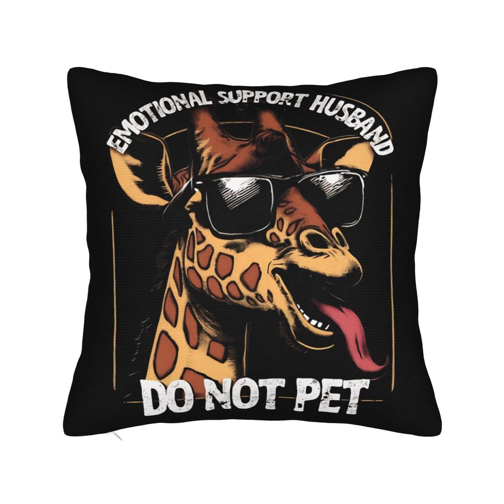 EMOTIONAL SUPPORT HUSBAND DO NOT PET Pillow Case Vintage Pillow Cover Comfy Pillowcases For Couch Sofa Bedroom