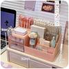 Cute Pen Holder Storage Box Organizer Girl Drawer-type Desktop Student Stationery Handbook Nine Grids Kawaii Desk Storage Box