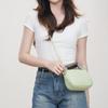 A Versatile Single-shoulder Crossbody Bag with Lychee Pattern and A Niche Design Saddle Bag