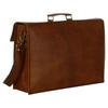 Super Quality Men's Leather Large Laptop Case for Computer Bag Shoulder Bag