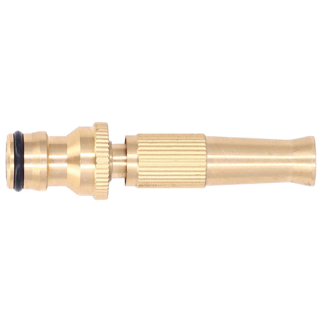 Hose Nozzle Jet Sprayer High Pressure Adjustable Brass Quick Connector for Garden