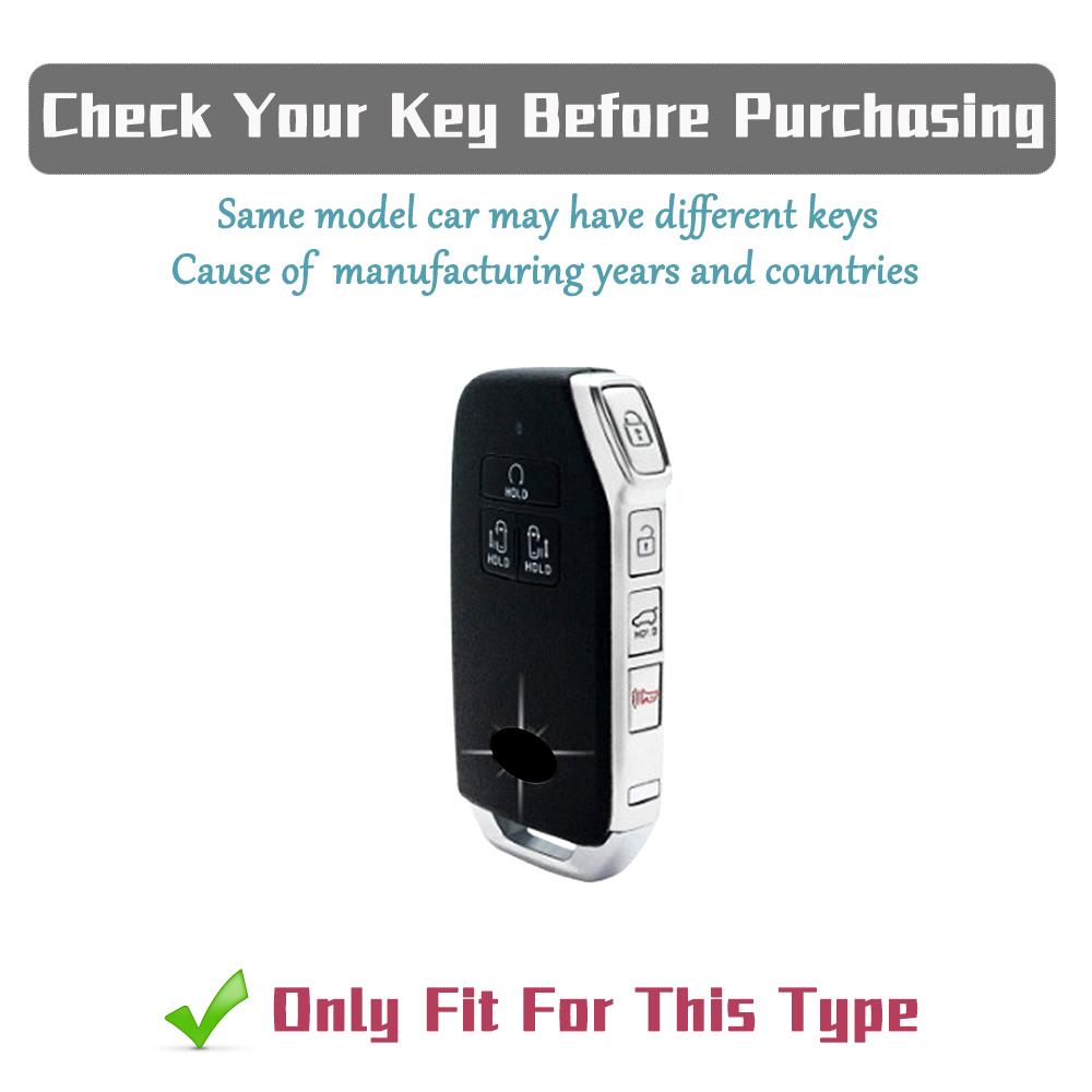 TPU Key Fob Case Cover with Keychain for Kia Carnival 4th Gen K5 Sportage R Stinger Sorento Cerato 7 Buttons Remote Key Shell