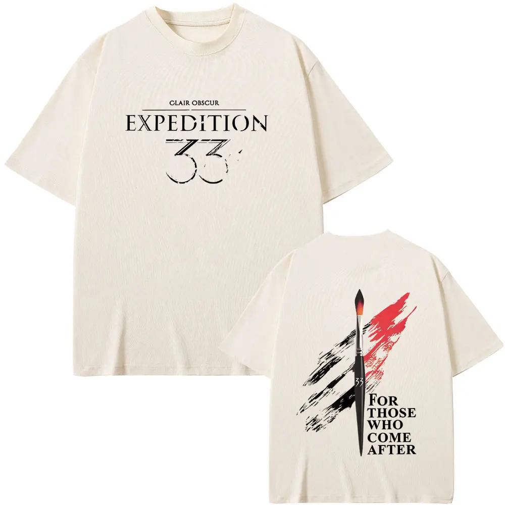 Hot Sale Game Clair Obscur Expedition 33 for Those Who Come After Merch Tshirt Men Women Casual Oversized Short Sleeve T Shirts
