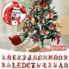 Christmas Alphabet Letter A Hanging Ornament with Snowman Decorative Plush Letter for Holiday Tree Decoration Party Home Office