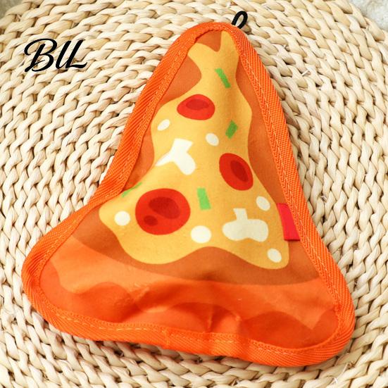 Dog Entertainment Toy Interactive Pet Toys Thickened Oxford Cloth Bite Resistant Squeaky Chew Hemmed Fabric with Sound Food Shapes Burger Pizza