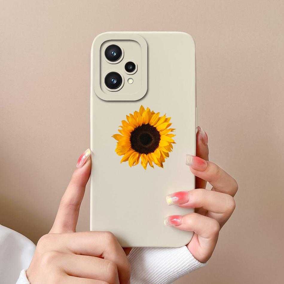 Mini Panda Case For Realme 9 Pro Plus Candy Painted Soft Cover For Oppo Realme9 Lens Protection Liquid Silicone Phone Shell Capa