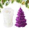 Christmas Tree Molds For Crafts 3D Tree Shaped Handicraft Mold Silicone Candle Craft Mold Handicraft Mold For Handmade Candle