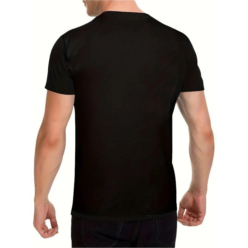 European Size Men's Squirrel Print T-Shirt Compatible for Concerts, Gym & Casual Wear - Breathable Short Sleeve Round Neck Shirt with Bold Squirrel