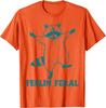 Raccoon Feelin Feral Funny Graphic Tee Casual Short Sleeve Cotton TShirt for Men Women