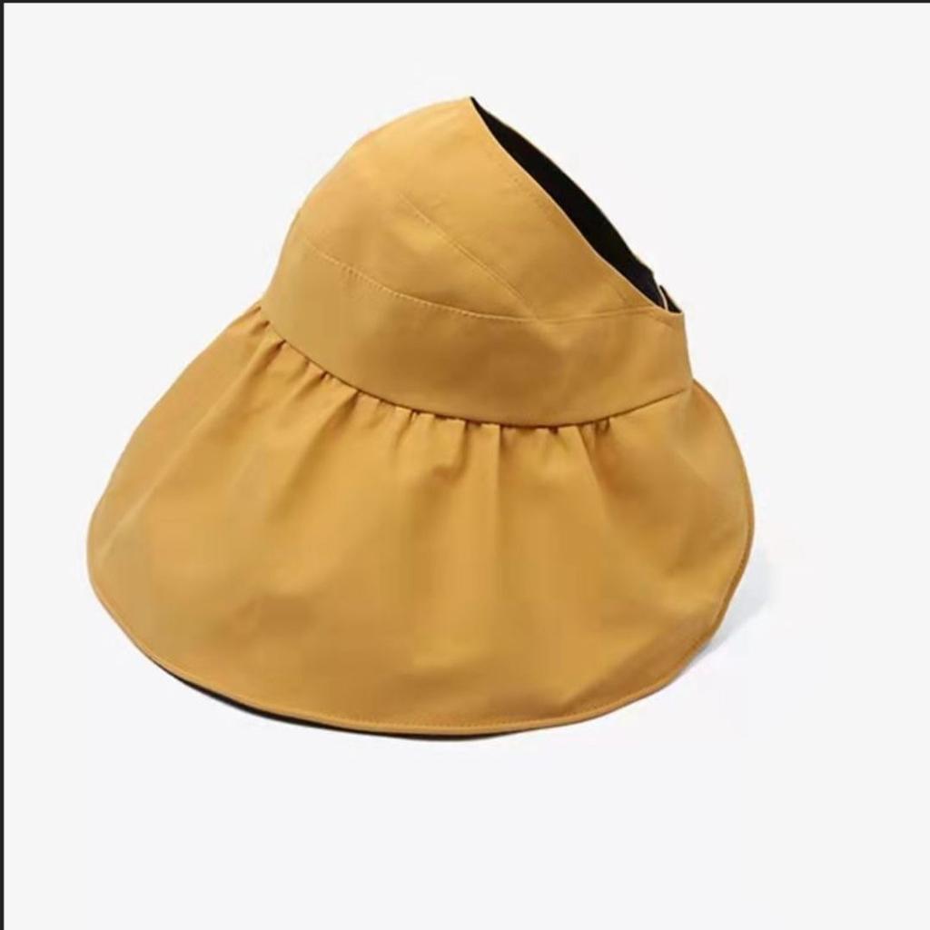 New visor empty top Internet celebrity outdoor vinyl summer sun protection hat UV protection breathable sun hat big brim