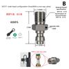 Male Connector 8Mm Male Thread Quick Connect Valve Pcp Filling With Valve M10X1 1/8Npt 1/8Bspp For High-Pressure Pumps