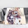 Chocola Nekopara Anime Blankets Cute Cartoon Wool Funny Breathable Throw Blankets for Coverlet SpringAutumn
