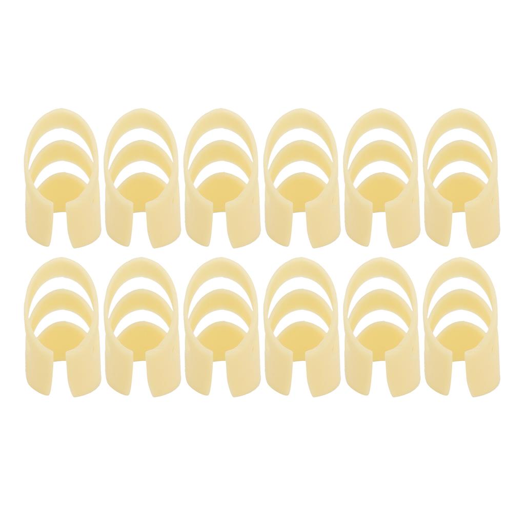 12Pcs Finger Pick Guitar Fingertip Protectors Thumb Forefinger Stringed Instrument Fitting