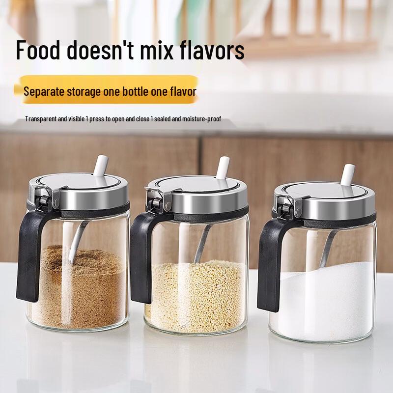 Tianze Glass Seasoning Jar & Storage Set