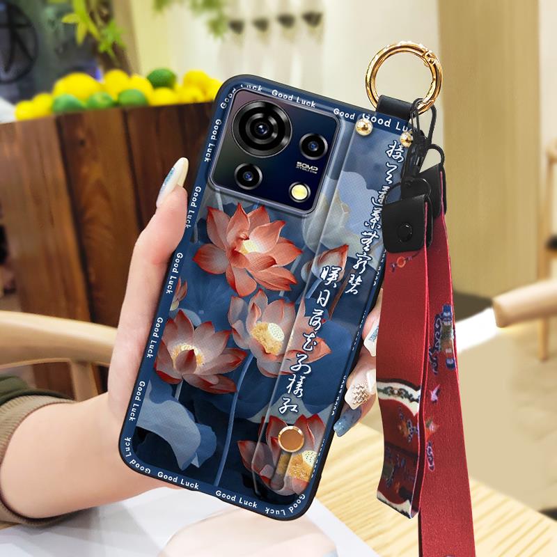 Schützende Weiche Hülle Handyhülle Für ZTE Blade V50 Vita Mode Für Mama Stoßfest Armband Ältere Dame Handschlaufe