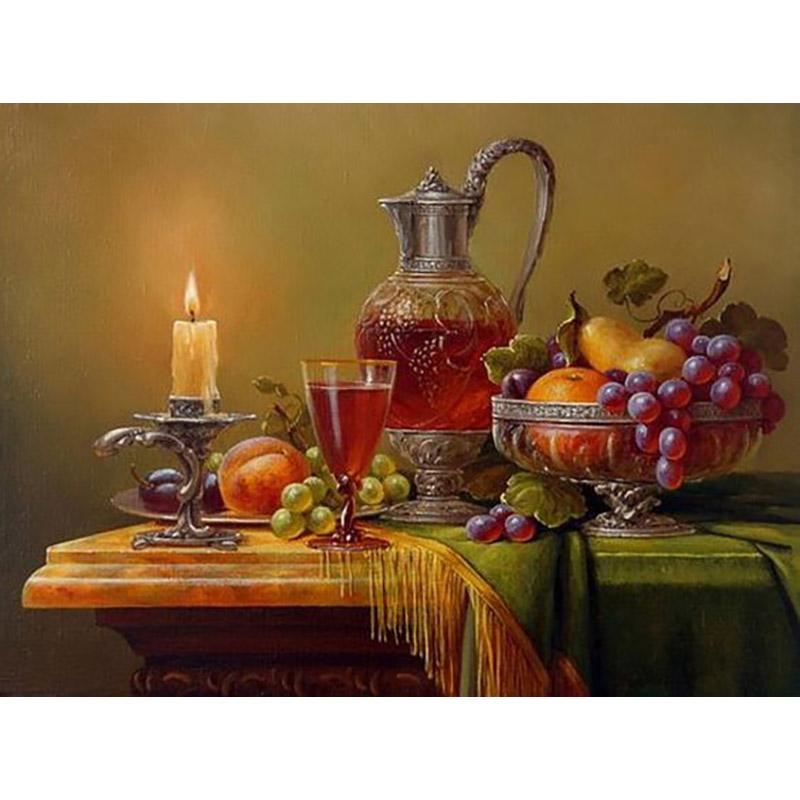 Fruit DIY 5D Diamond Painting Full Round Drill Cartoon Diamond Embroidery Cross Stitch Mosaic Kits Wall Art Home Decor