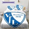 VfL Bochum Logo Bedding Quilt Set Quilt Cover Pillowcase Home Decoration Birthday Gift (1 * Duvet Cover + 2 * Pillowcase, Without Core)