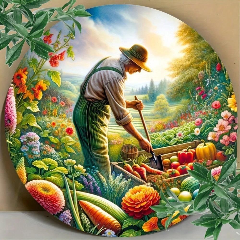 Metal Wall Art Vintage Style Unique Gift For Garden Yard Home Decor