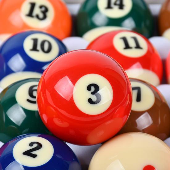 16 Pcs Mini Billiard Balls Set 32MM/38MM Resin Children Pool Balls Set Pool Table Accessories for Game Rooms Bars