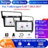 Hizpo Hizpo 10.1 Carplay 4G 2 Din Android 13 Rádio de carro para Volkswagen Golf 7 2013 - 2017 Preto Cinza Reprodutor de vídeo GPS DSP Autoradio inteligente RDS